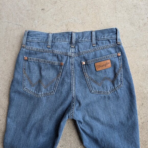 Wrangler 1970s Vintage Style Bell Bottom High Rise Flare Jeans - Picture 2 of 9